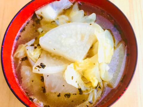 野菜スープ★あっさりバジル風味の大根スープ
